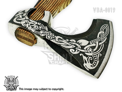 Axes berserker axe Hatchet Tomahawk Battle Axe-Custom Handmade Viking Axe Valentine's Day Gift Christmas Gift Birthday gift for himwith Leather Sheath (VBA 19)