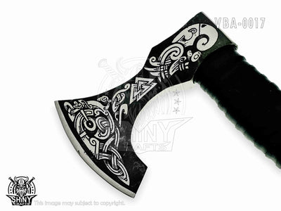 Viking Axe,Hatchet,Throwing Axe,Hand Axe,Gift for him,Wood Working Tool,Viking Gift for Men,Camping Hatchet,Tomahawk,Bearded Axe (VBA-17)