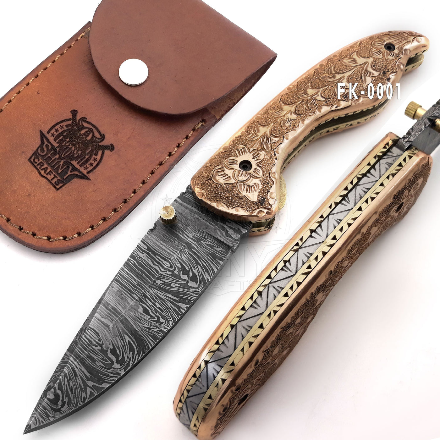 Damascus flip pocket knife, Hobbies & Toys, Stationery & Craft, Craft  Supplies & Tools on Carousell